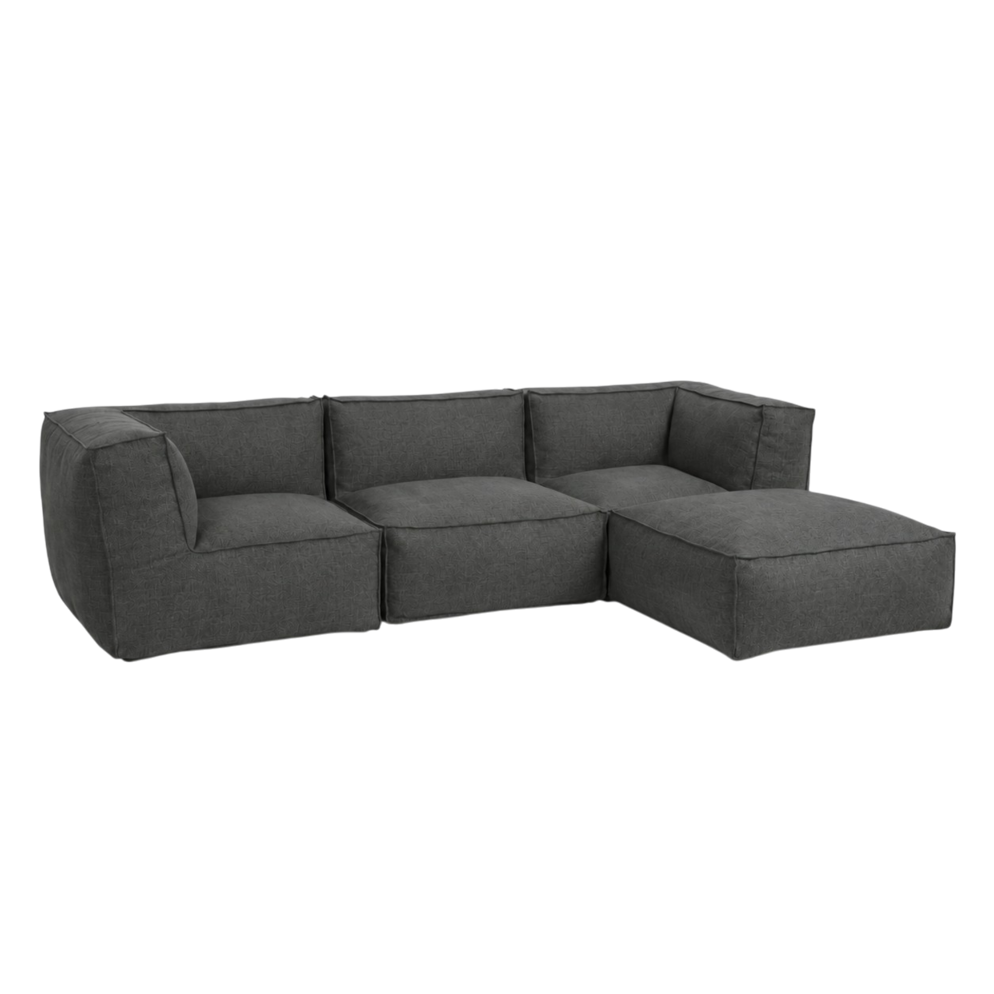 Havesofa & terrassesofa – Cozy Lounge Haven modulsofa mørkegrå, 4 moduler | Zederkof