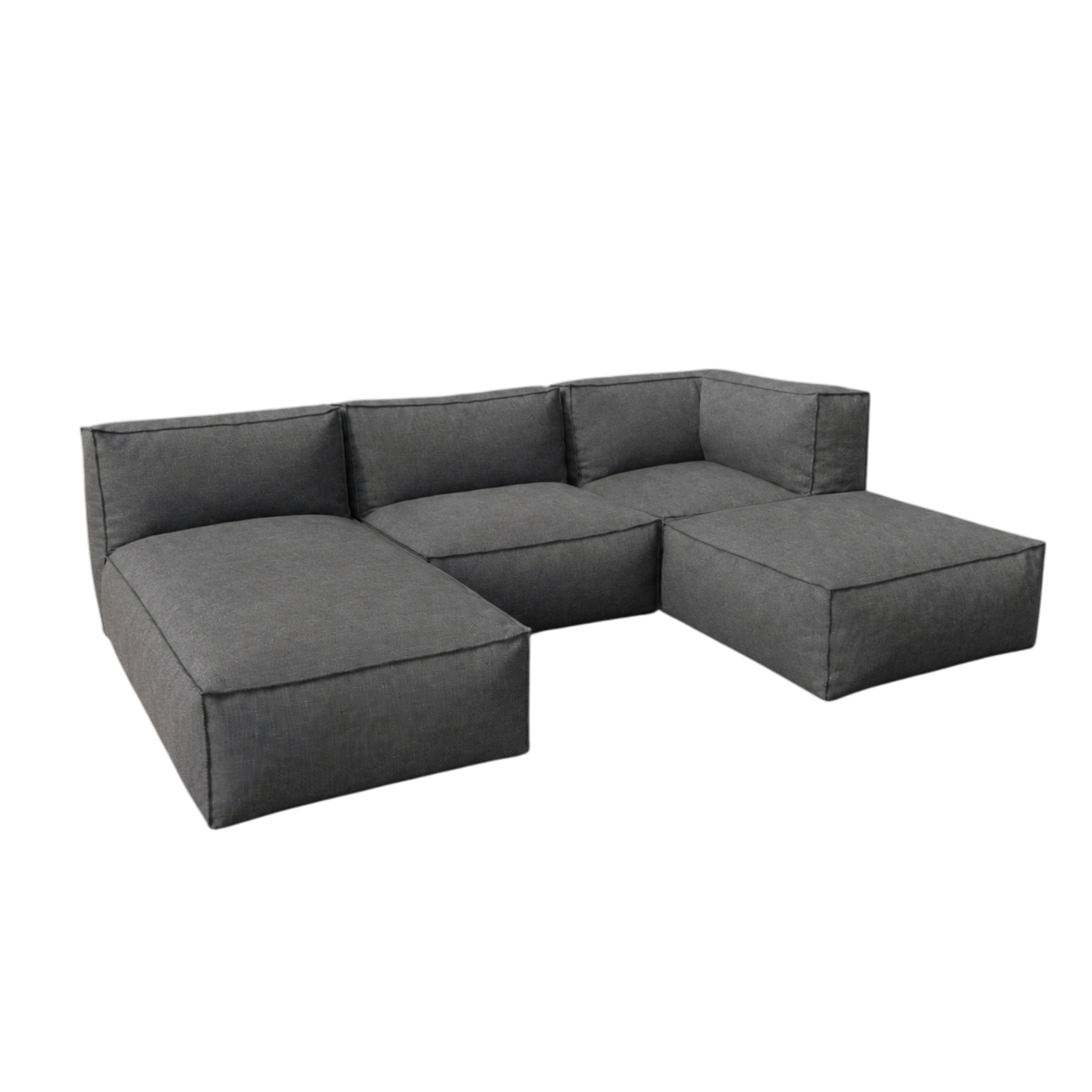 Havesofa & terrassesofa – Cozy Lounge Retreat modulsofa mørkegrå, 4 moduler | Zederkof