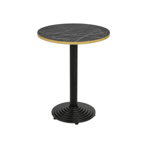 Black Pietro Grigio bordplade rund Lamidur