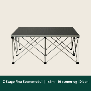 Z-Stage Flex Scenemodul | 1x1m - 10 scener og 10 ben