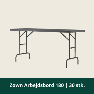 Zown Arbejdsbord 180 | 30 stk.