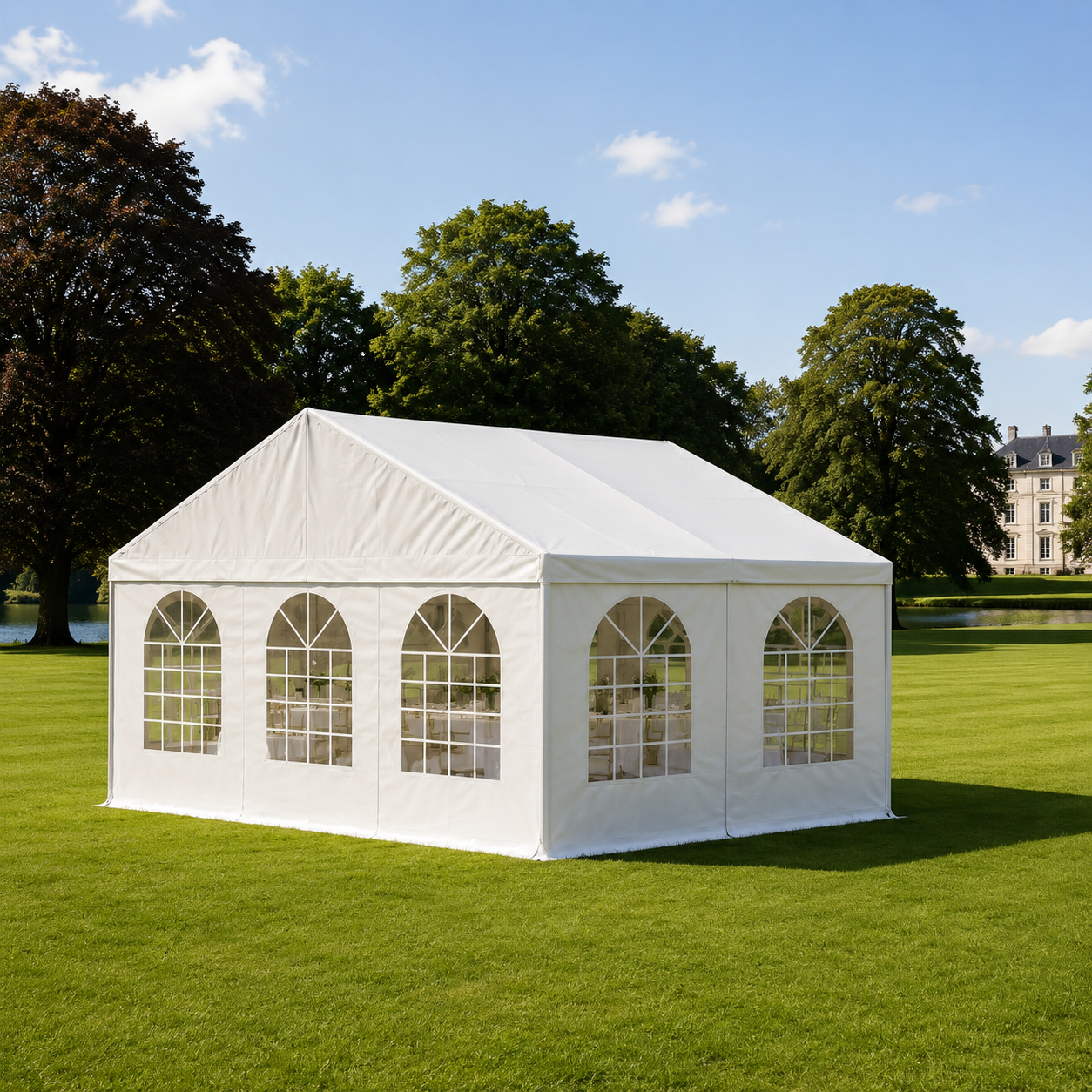 Startfag Tent for Events 6x4m inkl. sider, tag og gavl