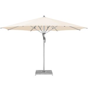 Kæmpeparasol 4x4m Sunbrella u/frisekant