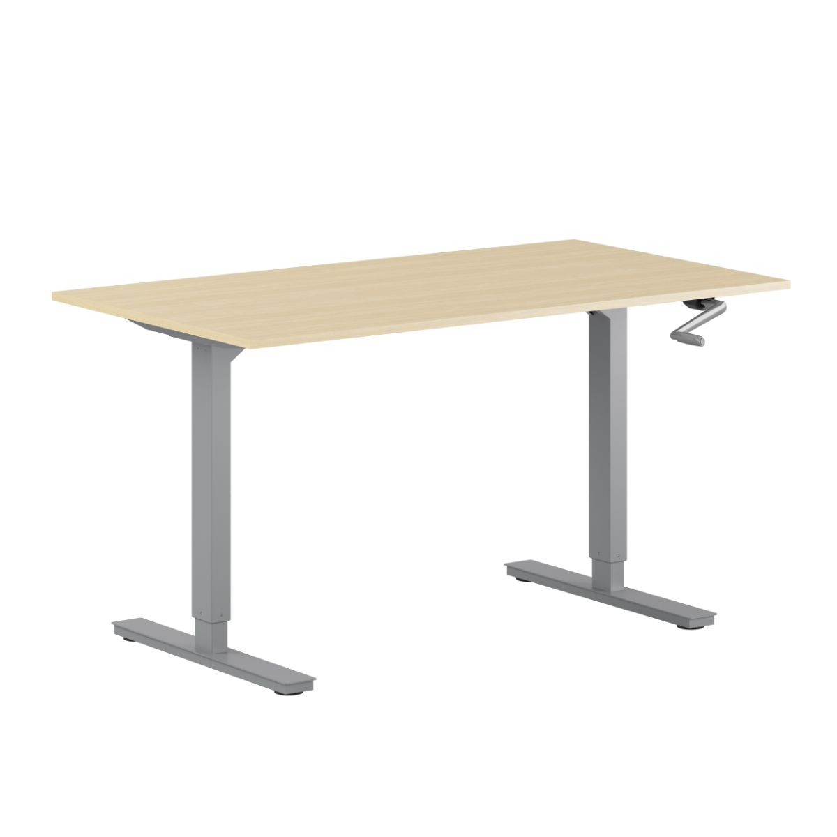 Zero Hæve/sænkebord - 180x80cm - Manuel - Birk-grå