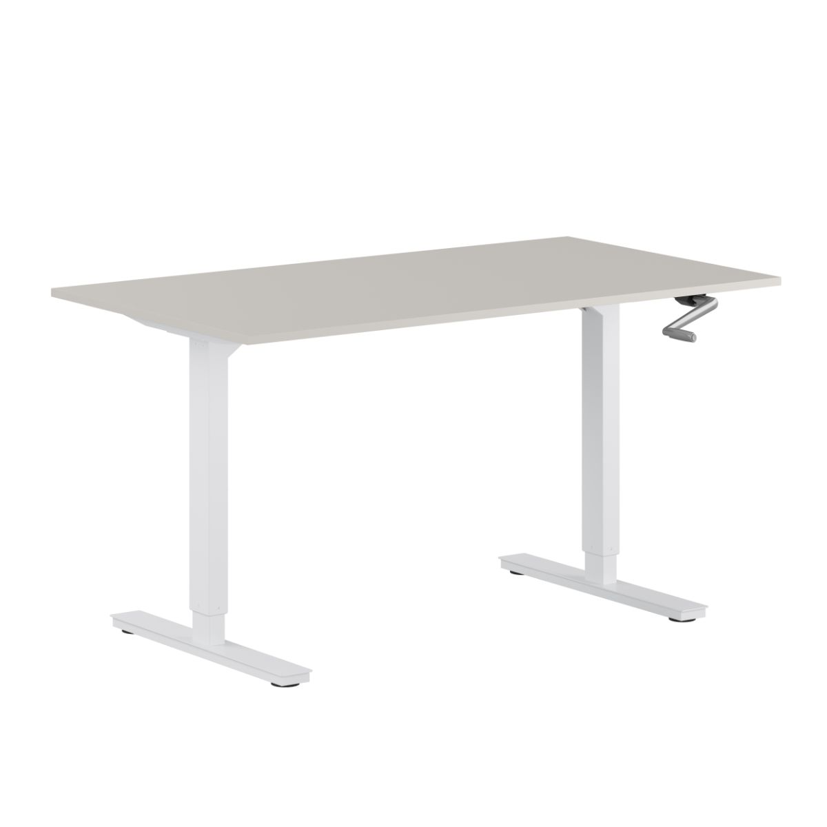 Zero Hæve/sænkebord - 120x70cm - Manuel - Grå-hvid