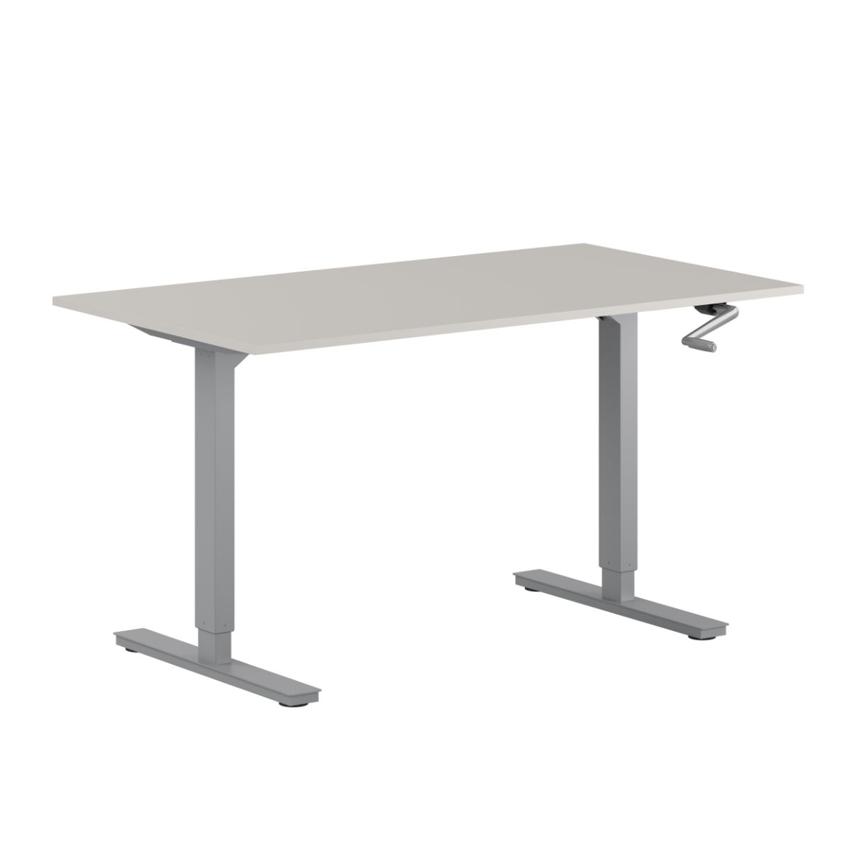 10: Zero Hæve/sænkebord - 120x80cm - Manuel - Grå-grå