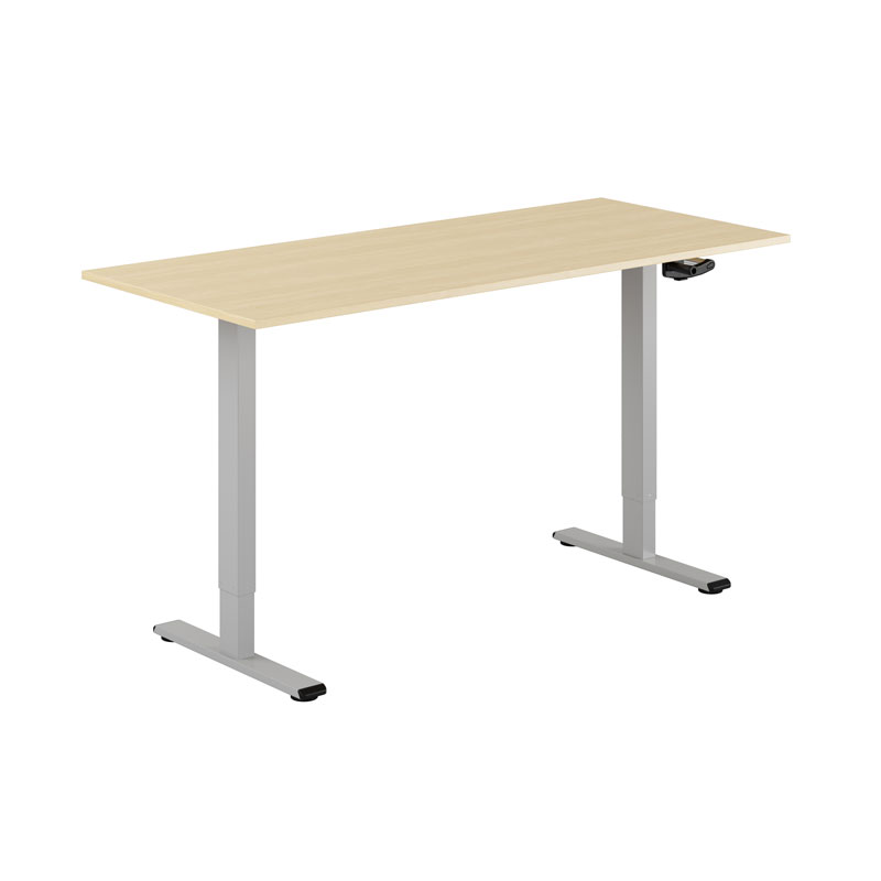 ECO Hæve/Sænkebord manuelt 140x80cm - Urban-grå