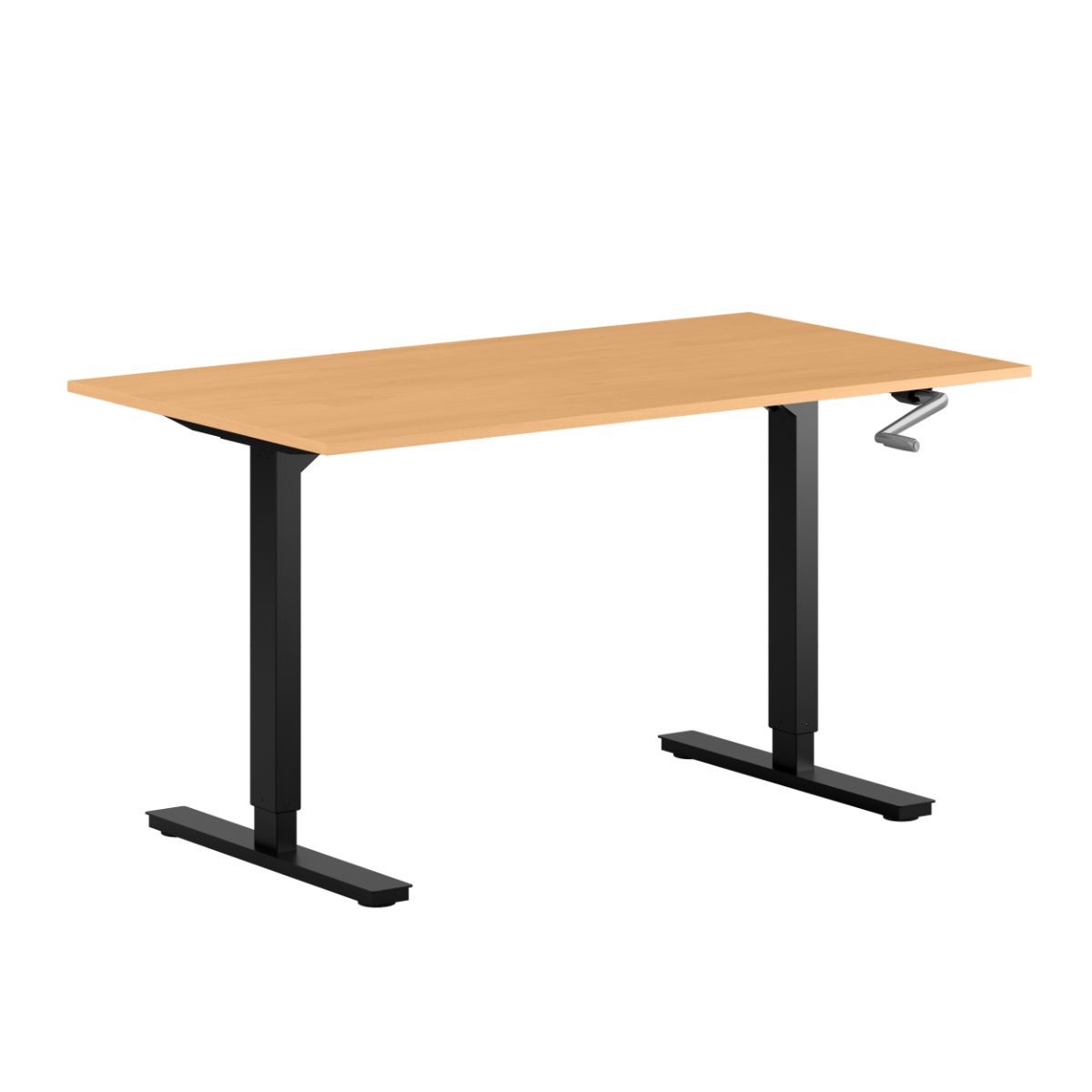 Zero Hæve/sænkebord - 120x70cm - Manuel - Bøg-sort