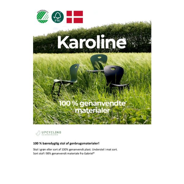 KAROLINE Stabelstol Upcycled plast