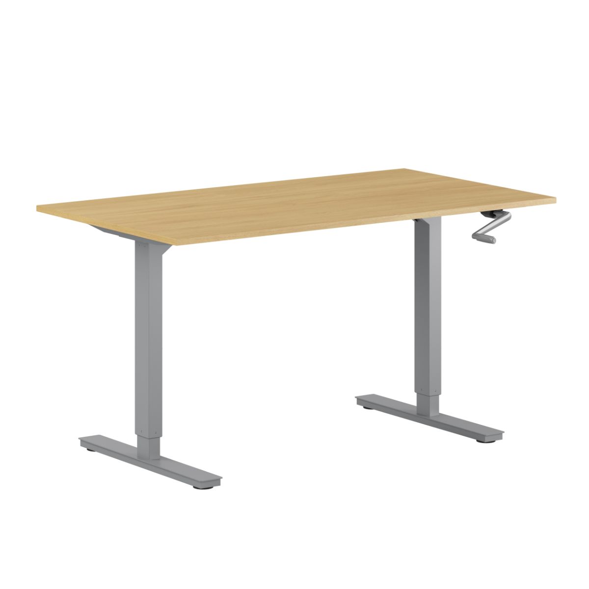 Zero Hæve/sænkebord - 180x80cm - Manuel - Eg-grå