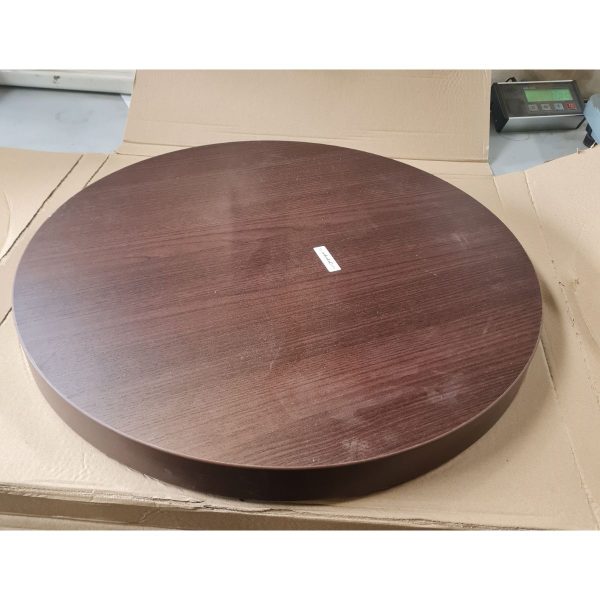 Bordplade - massiv Ø60cm - 5 cm- Chestnut wenge