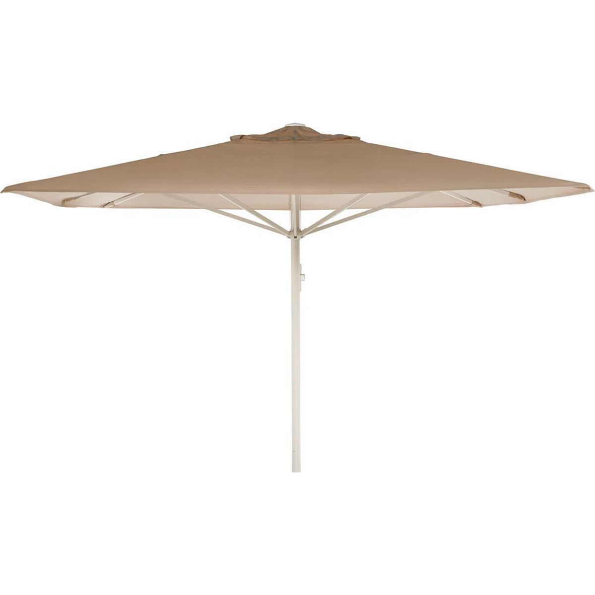 Kæmpeparasol 3x3m Sunbrella u/frisekant - Beige