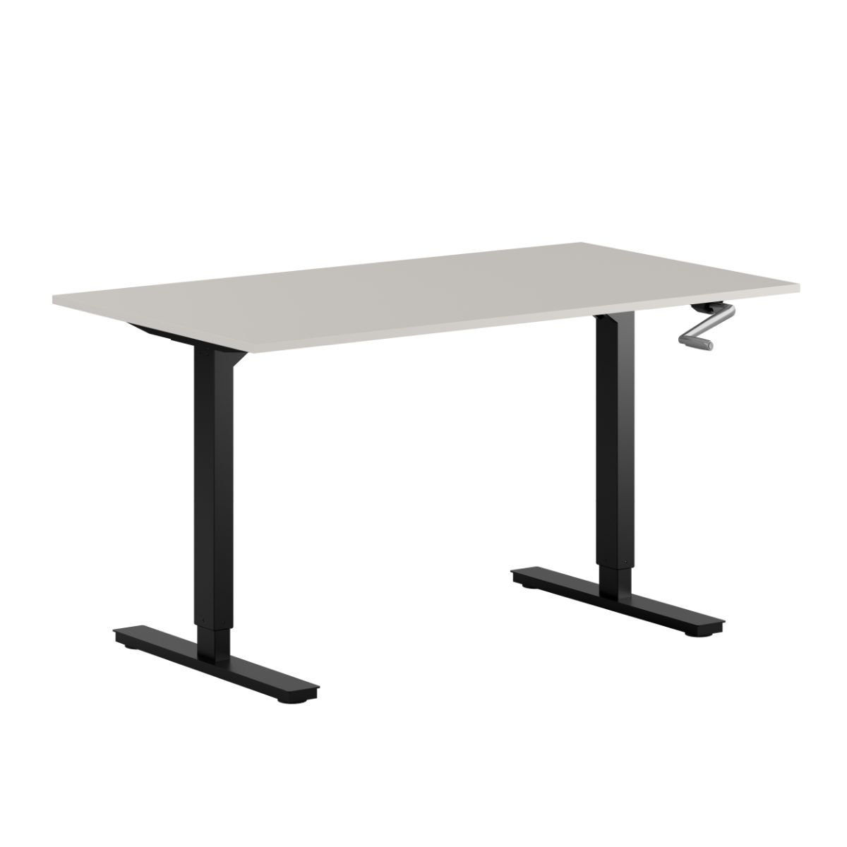 Zero Hæve/sænkebord - 180x70cm - Manuel - Grå-sort