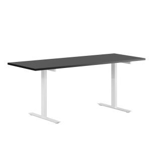 Zero Hæve/sænkebord, m/udskæring - 160x80cm - Manuel