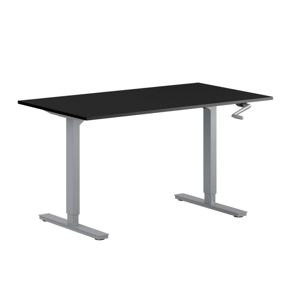 Zero Hæve/sænkebord - 120x80cm - Manuel - Sort-grå