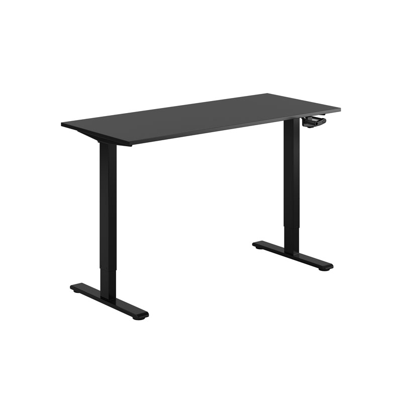 ECO Hæve/Sænkebord manuelt 140x60cm - Urban-hvid