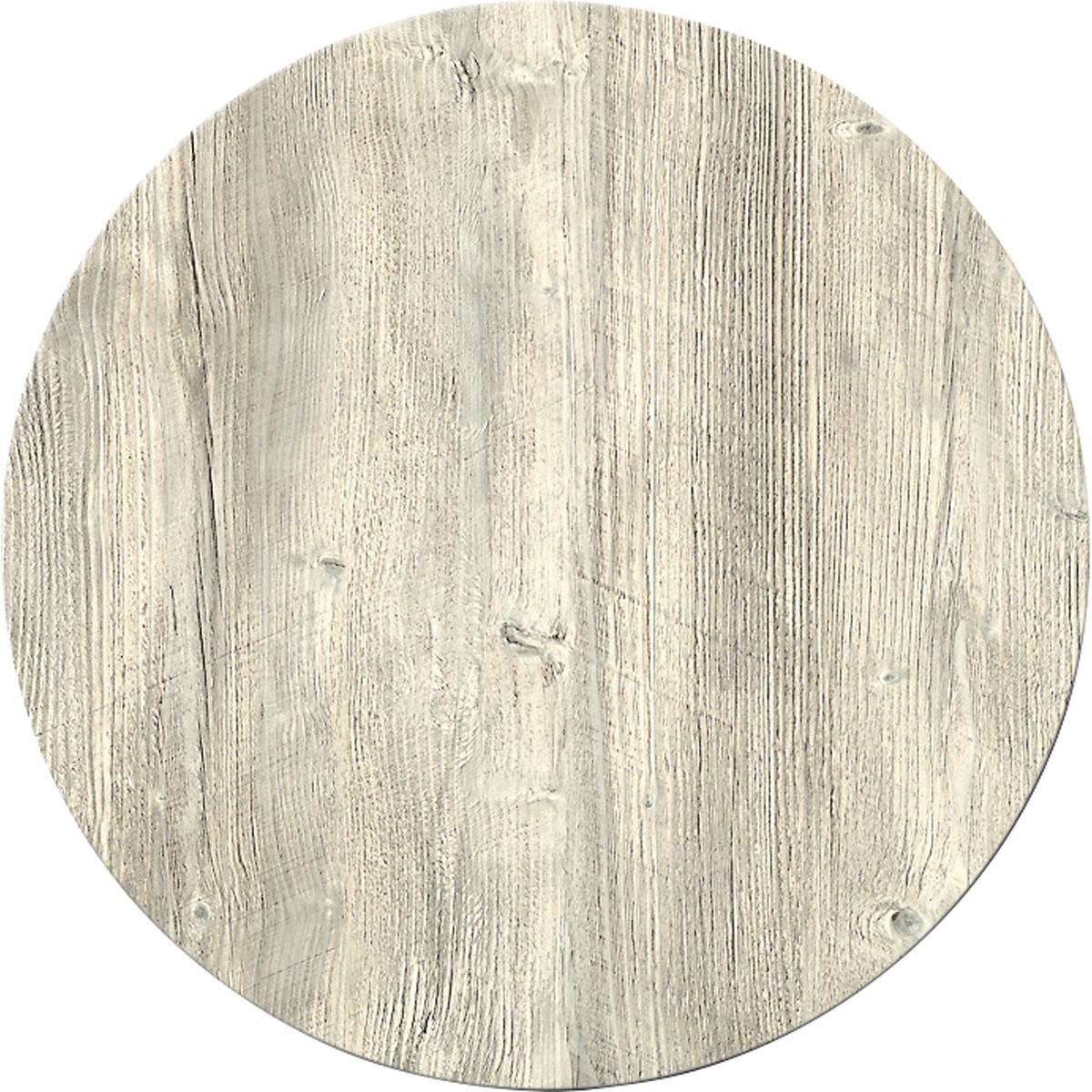 WERZALIT - Carino Træhvid bordplade rund - ø70 cm