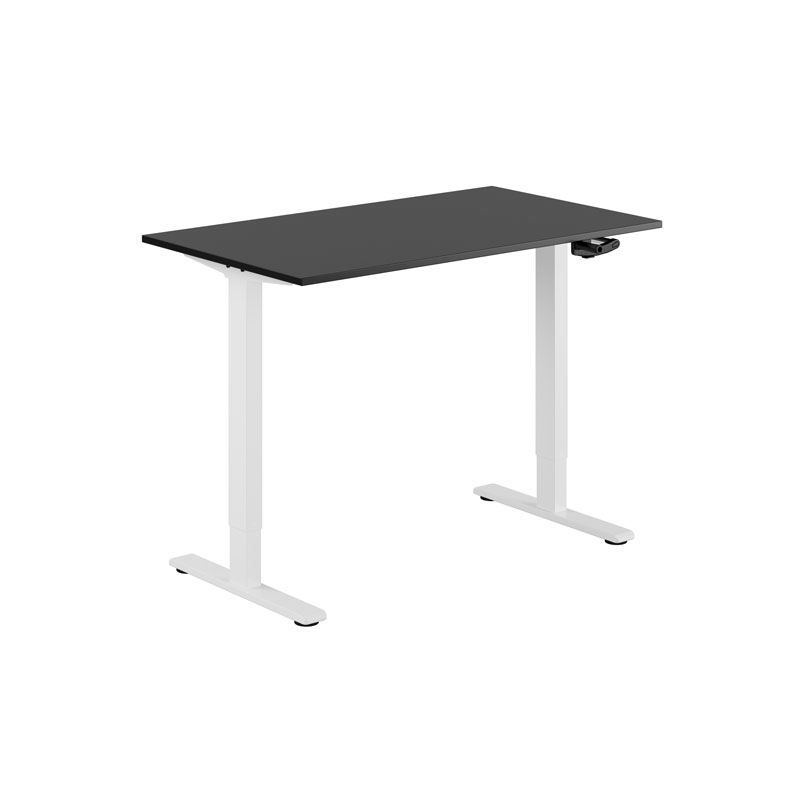 ECO Hæve/Sænkebord manuelt 120x70cm - Sort-hvid