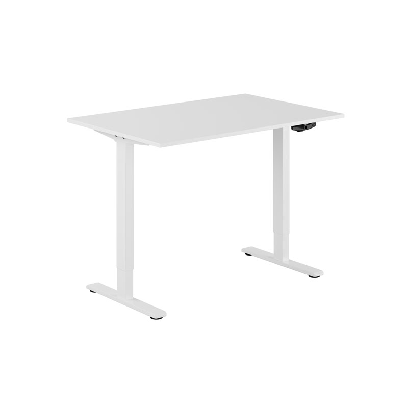 ECO Hæve/Sænkebord manuelt 120x80cm - Hvid-hvid