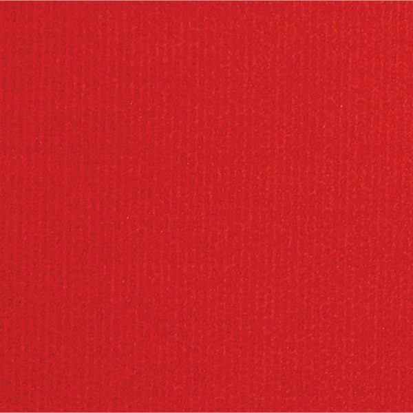 Messetæppe rip/latex rød løber 1,33x60 m