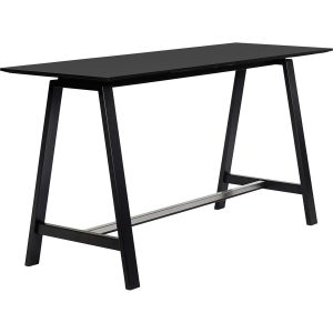 HT1 højbord 216x75 cm, sort bordplade