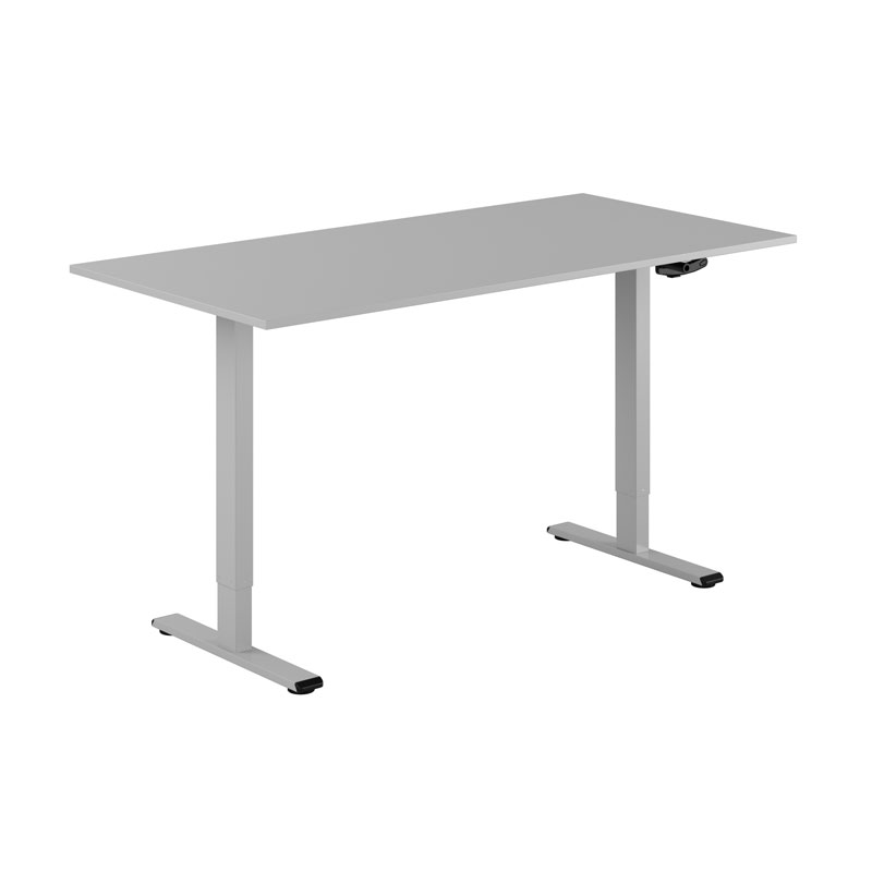 ECO Hæve/Sænkebord manuelt 160x80cm - Grå-grå