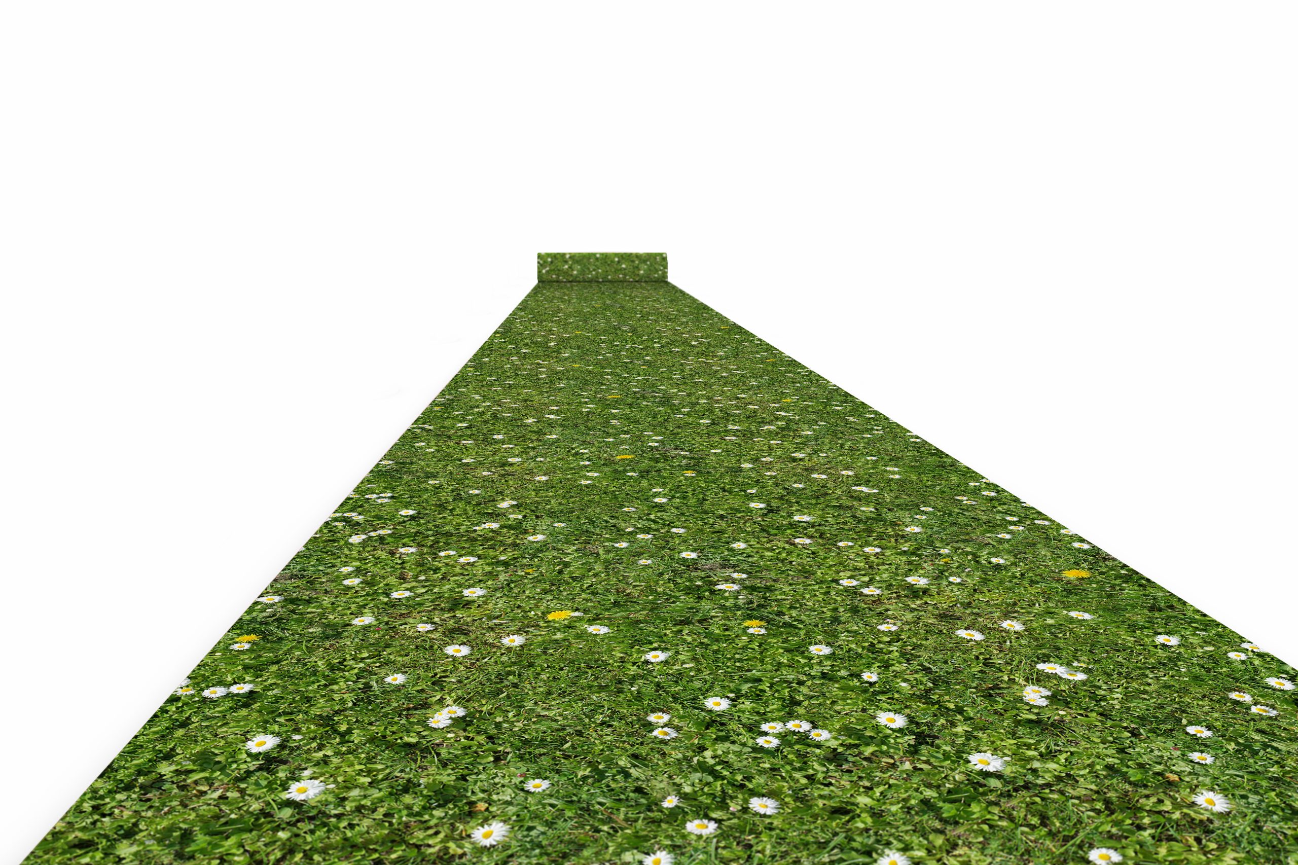 Messetæppe med print i nålefilt - 2x50m - Eng-meadow