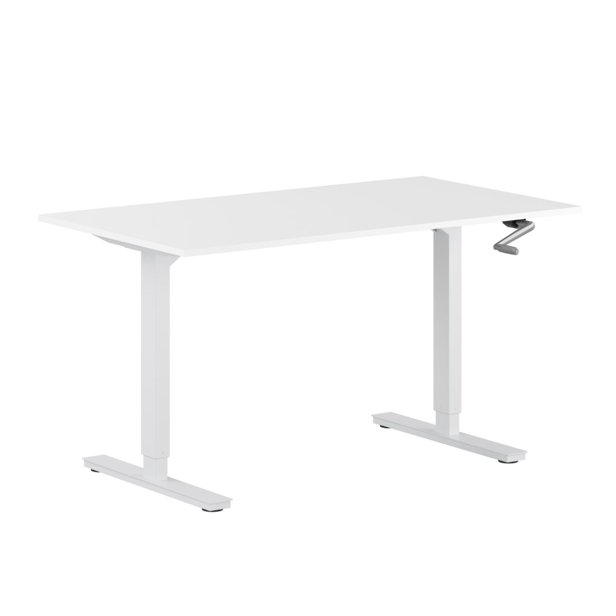 Zero Hæve/sænkebord - 120x70cm - Manuel - Hvid-hvid