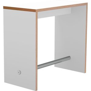 Zero Hæve/sænkebord, m/udskæring - 160x80cm - Manuel