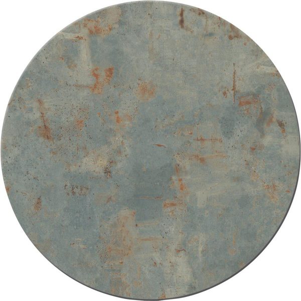 WERZALIT - Rust sølv bordplade rund