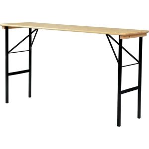 HT1 højbord 216x75 cm, sort bordplade