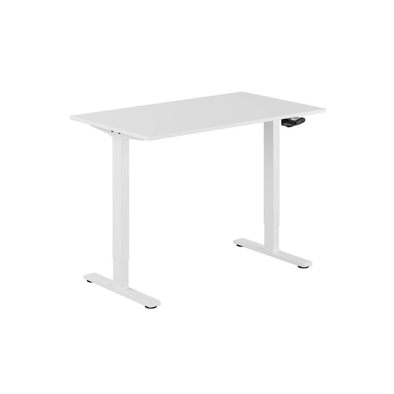 ECO Hæve/Sænkebord manuelt 120x70cm - Hvid-hvid