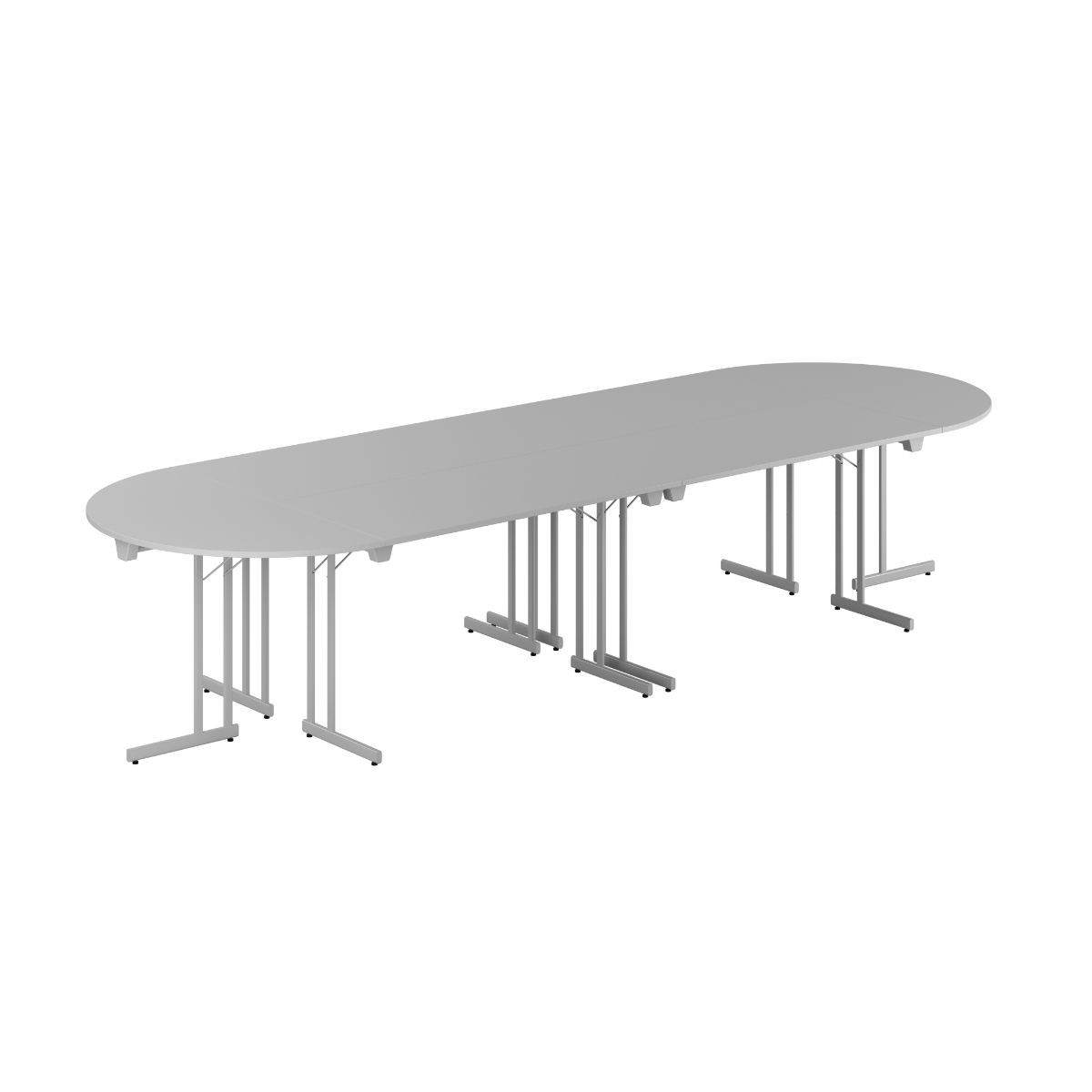 Konferencebord - 360x120cm - Sammenklappeligt bord - Grå-grå